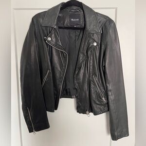 Madewell Genuine Black Leather Moto Jacket